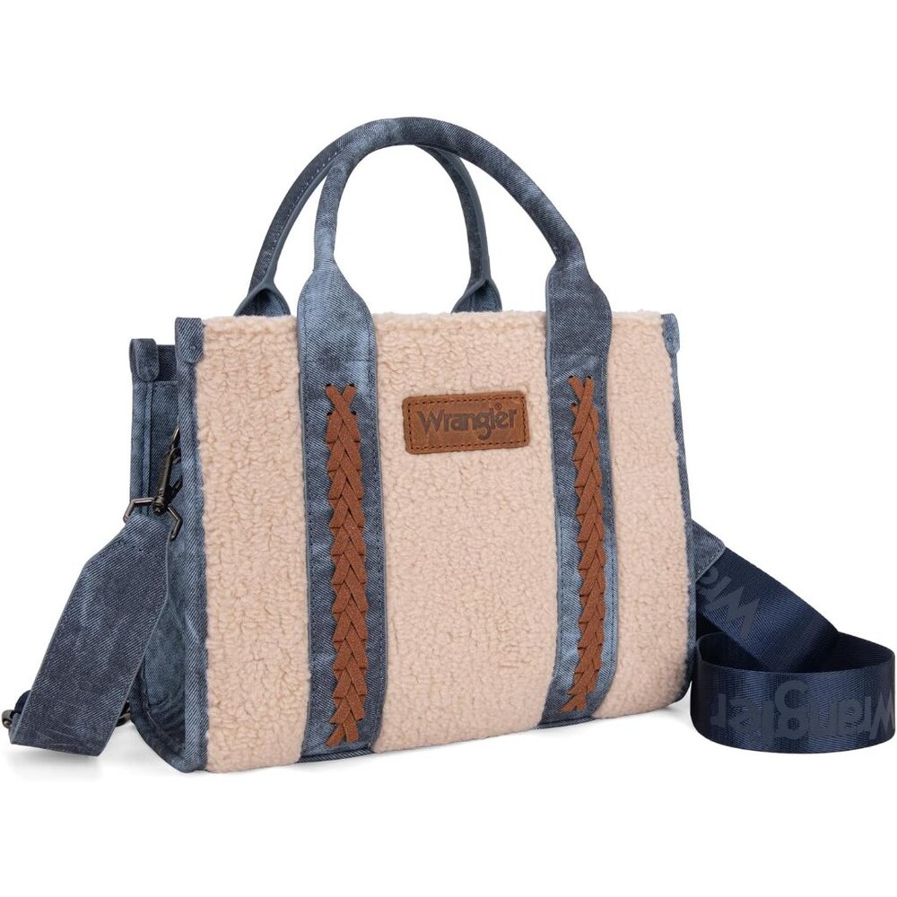 Versatile Wrangler Aztec Tote With Crossbody Stra… - image 1